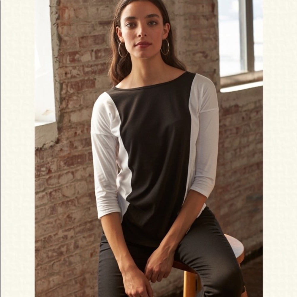 🆕Ramblers Way Cotton Color Block‎ Boat Neck